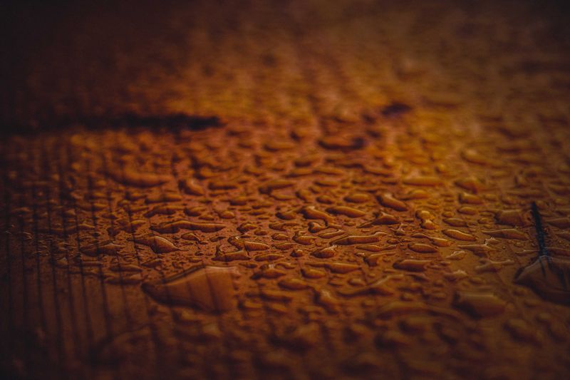 Water stain on wood table