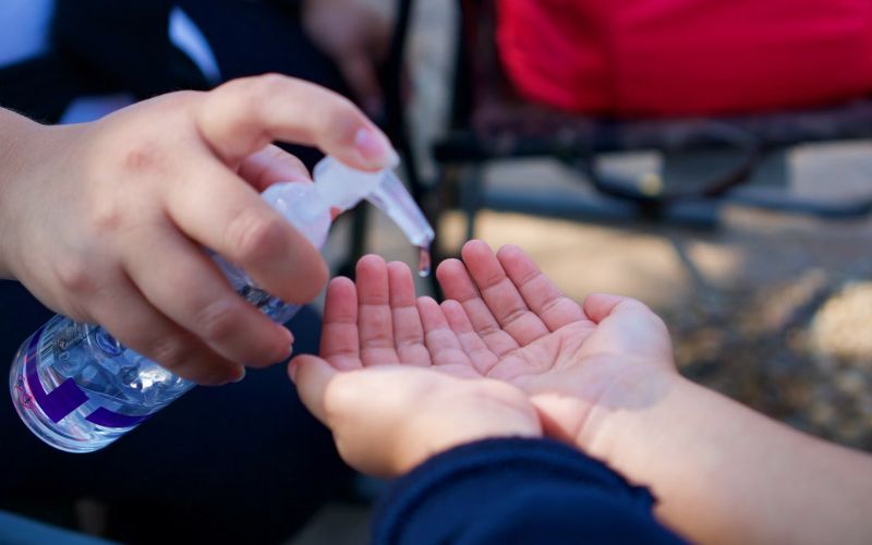 Hand sanitizer usually expires within two to three years