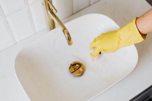 how to clean a sink drain